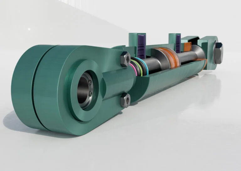 3d rendering hydraulic elements 1